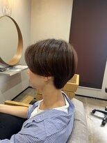トラッド(TRAD) メンズライクハンサムショート×グレージュブラウンカラー