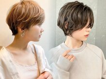 弱い癖はＮＯＴ縮毛矯正!癖毛を活かした顔周り/前髪等のカットでまとまるショート★朝のセットも楽々[大宮]