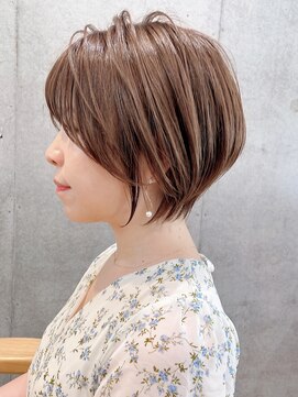 セイドット オモテサンドウ(Say. omotesando) say.重政ベージュショートボブメルティカラー似合わせカット