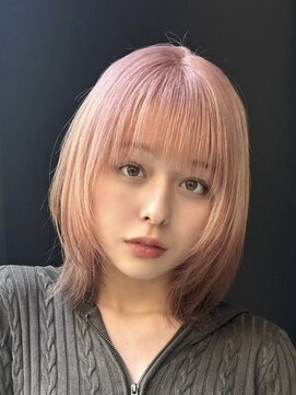 ノイ(noi) 顔周りレイヤーカットくびれヘアミルクティーベージュカラー