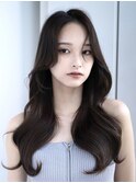 コテ巻きパーマ韓国ヘアモテ髪美髪オフィスヘア