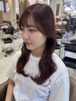 セライロ 千葉(celilo)&nbsp;ボルドーカラー〇顔周りレイヤー【momoka】