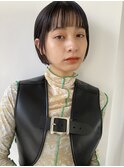 【表参道sheta小林】暗めカラー耳かけボブ韓国ボブ
