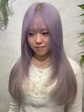 アポロ 横浜駅店(apollo) ブリーチ/ミディアムヘア/デザインカラー/フェイスフレーミング