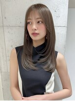 レア 渋谷(Le'a) 【Le’a】レイヤーカット グレージュカラー