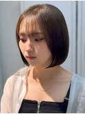 心斎橋/着物ヘア/大人ガーリー/ダークアッシュ/似合わせカット