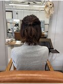ハーフアップ× ボブ《ひえだかれん》