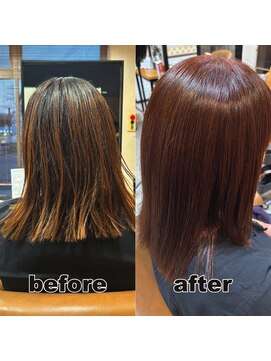 モンド ヘアクリエーション 西田店(monde hair creation) 【monde】before × after × 髪質改善UP