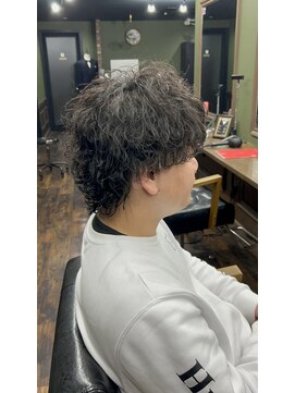 メゾンフォーメン トアロード(Maison for men TorRoad) ウルフパーマ【メンズパーマ/メンズメッシュ/メッシュパーマ】