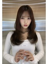 シー バイ ロンド 新宿(Sea by Lond)&nbsp;巻ける縮毛矯正×ハッシュカット/ピンクベージュ/イメチェン新宿