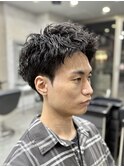 刈り上げスパイキーショート/ルーズパーマ