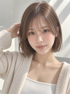 ノア 三宮店(NOA) 【NOA】韓国ボブレイヤー×顔まわりレイヤー×シースルーバング