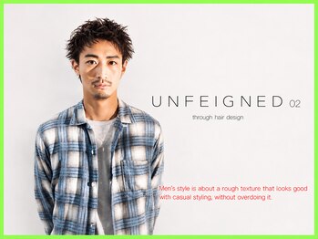アンフェインド02(UNFEIGNED 02)の写真/やりすぎない,狙いすぎない。さりげない渋めstyle好評[伏見/栄/ショート/ボブ/髪質改善/MEN'S/学割U24]