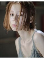 ラべリー 池袋(LOVELEY)&nbsp;【 LOVELEY 】切りっぱなしボブ×オレンジベージュ