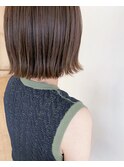 切りっぱなしボブとbeige color◎杉浦 恵