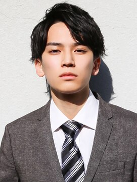 アフロート ディル(AFLOAT D'L) スーツ短髪ツーブロック束感モテる黒髪スリークショート流行