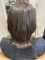 トリート 妙典店(TREAT)&nbsp;やわらかアッシュベージュ×外はねミディアム_TREAT妙典