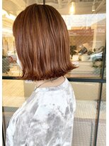 浪漫館 アプリーレ(APRILE)&nbsp;ビタミンカラー　オレンジ　ボブ