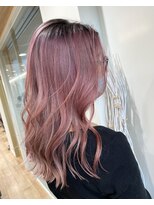 ループ(LOOP) ピンクグラデーション+レイヤーカット