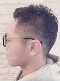 アップバングフェード系ソフモヒ