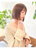 髪質改善切りっぱなしお洒落ボブ