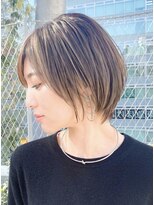 アマトウキョウ 表参道(AMA TOKYO) 似合わせカット　横顔美人　くせ毛ショート　大場猛