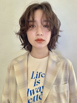 アンアミ シブヤ(Un ami shibuya) 【Un ami】お洒落ウルフパーマ　大楽