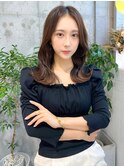 韓国風前髪×レイヤーカット【髪質改善/新宿/レイヤーカット】