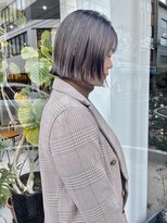 ヘアー アイス ルーチェ(HAIR ICI LUCE) グレージュカラーボブミニボブハイライトカラー/中西