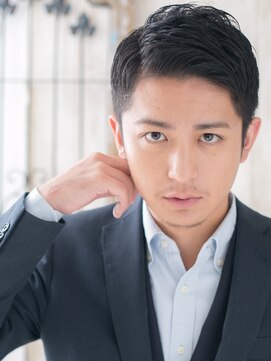 モッズヘアメン 札幌月寒店(mod's hair men) 爽やか七三分けオールバック/ビジカジ刈り上げショートn札幌月寒