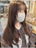 レイヤーカット　アッシュベージュ　stylist/miaki