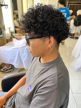 アイズ 海老名(AIZU) プードルパーマ スパイラルパーマ メンズパーマ 眉毛