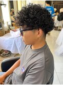 プードルパーマ スパイラルパーマ メンズパーマ 眉毛
