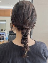 ヘアセット/お呼ばれヘア/結婚式/参列/編み下ろし/編み込み
