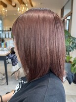 グランデュール 東静岡池田店(GRANDEUR)&nbsp;ダブルカラーピンクベージュベージュカラーケアブリーチレイヤー