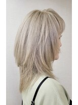 松本平太郎美容室 国立店 ローレイヤーウルフ×イノアベージュカラー/30代40代50代60代