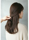30代40代大人レイヤー髪質改善酸性ストレートオリーブベージュ