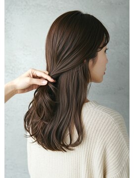 アントワープトーキョー(antwerp TOKYO) 30代40代大人レイヤー髪質改善酸性ストレートオリーブベージュ