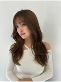 甘めくびれ_メルティカラーフェミニンロング似合わせカット