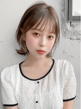 アグノス 青山(Agnos) 小顔 似合わせカット メルティーカラー ウェーブミディアム