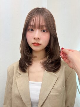ガーデン 渋谷(GARDEN) ミディアムレイヤー/レイヤーカット/顔まわりカット/ワンカール