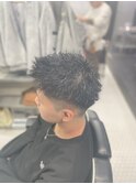 ニュアンスパーマ/韓国マッシュ/スパイキーショート/MEN'S
