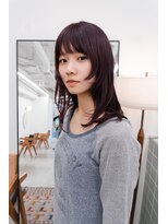 シカ(sica) 春には軽やかにレイヤースタイルにレッドブラウンカラー