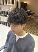 マッシュ波巻きパーマ