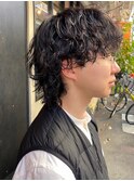 【サロンワーク/深山美春】メンズウルフ×スパイラルパーマ