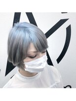アルケム 学芸大学(AlChem)&nbsp;【Hana指名】水色からシルバーへのオンブレ[ハイトーン]