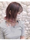 #アンブレラカラー#ハイライト#白髪ぼかし#チェリーレッド