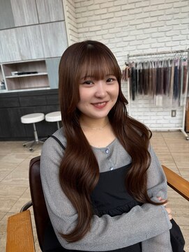 ベル(belle) レイヤーカット/エクステ/暖色カラー[天文館]