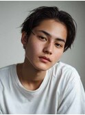 スーツ短髪ツーブロック束感モテるパーマビジネス好感度爽やか