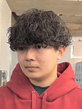 バイフィフス 原宿/表参道(by fifth) 原宿メンズマッシュウルフ無造作シャドウパーマツーブロック黒髪